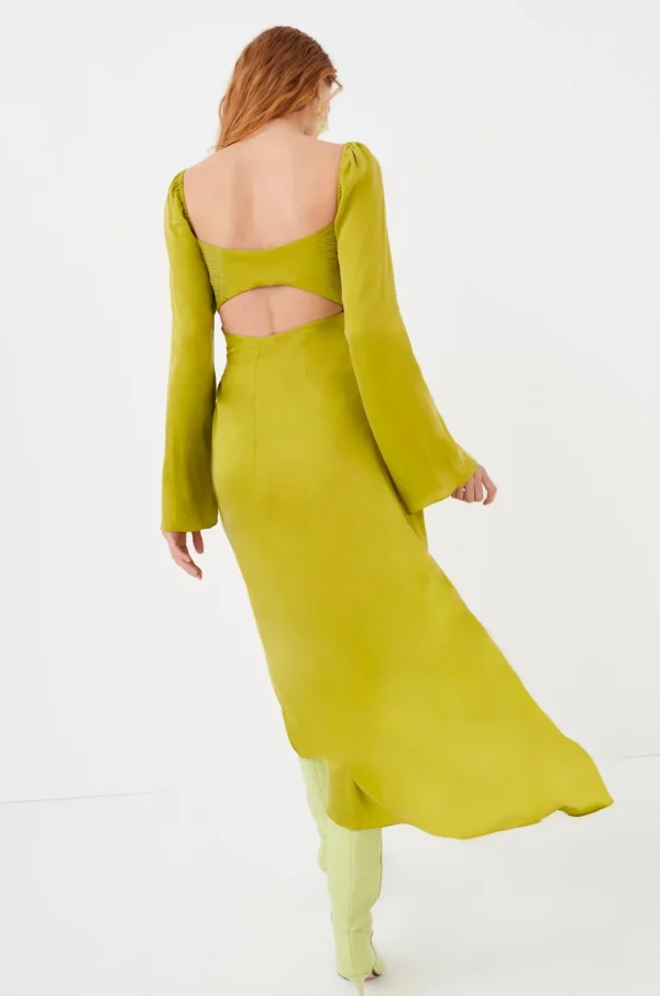 Clearance For Love & Lemons Allie Midi Dress Green