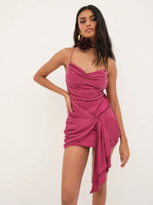 Fashion For Love & Lemons Allie Mini Dress Pink