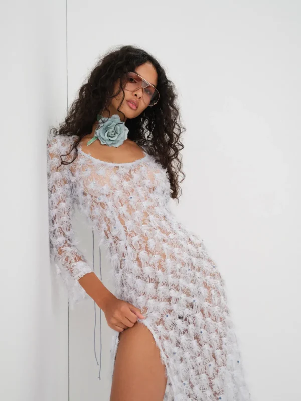 Best Sale For Love & Lemons Amber Midi Dress Blue