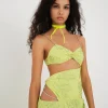 Online For Love & Lemons Anna Maxi Dress Green