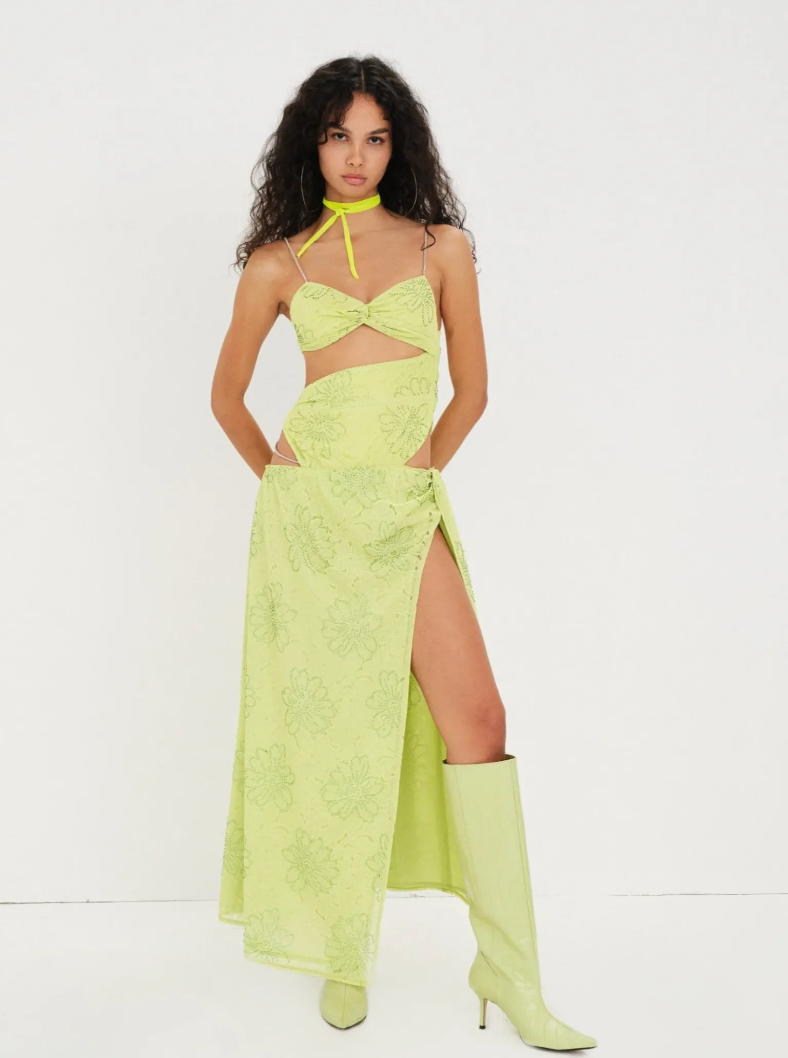 anna_maxi_dress_2.webp Online For Love & Lemons Anna Maxi Dress Green