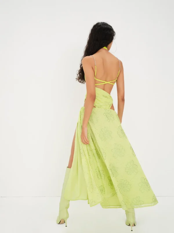 Online For Love & Lemons Anna Maxi Dress Green