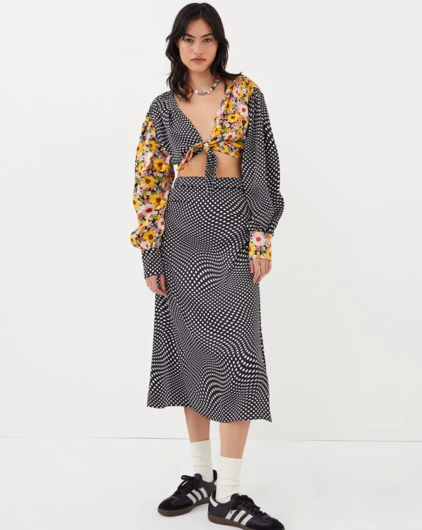Best Sale For Love & Lemons Anya Crop Top Black