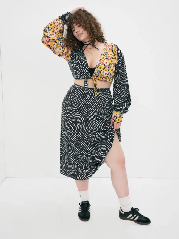 Best Sale For Love & Lemons Anya Crop Top Black