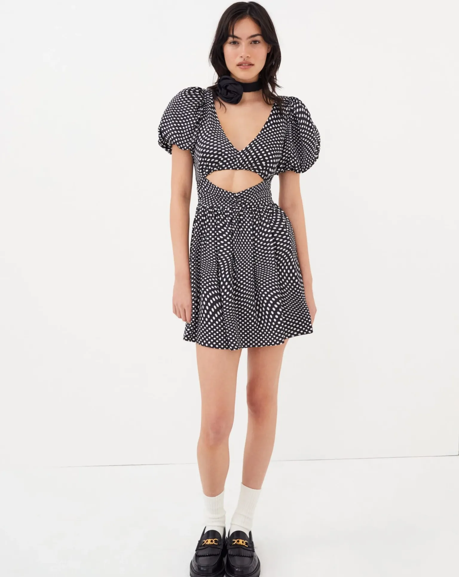 anya_puff_sleeve_mini_dre_3.webp Store For Love & Lemons Anya Puff Sleeve Mini Dress Black