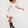 Discount For Love & Lemons Arya Mini Dress White