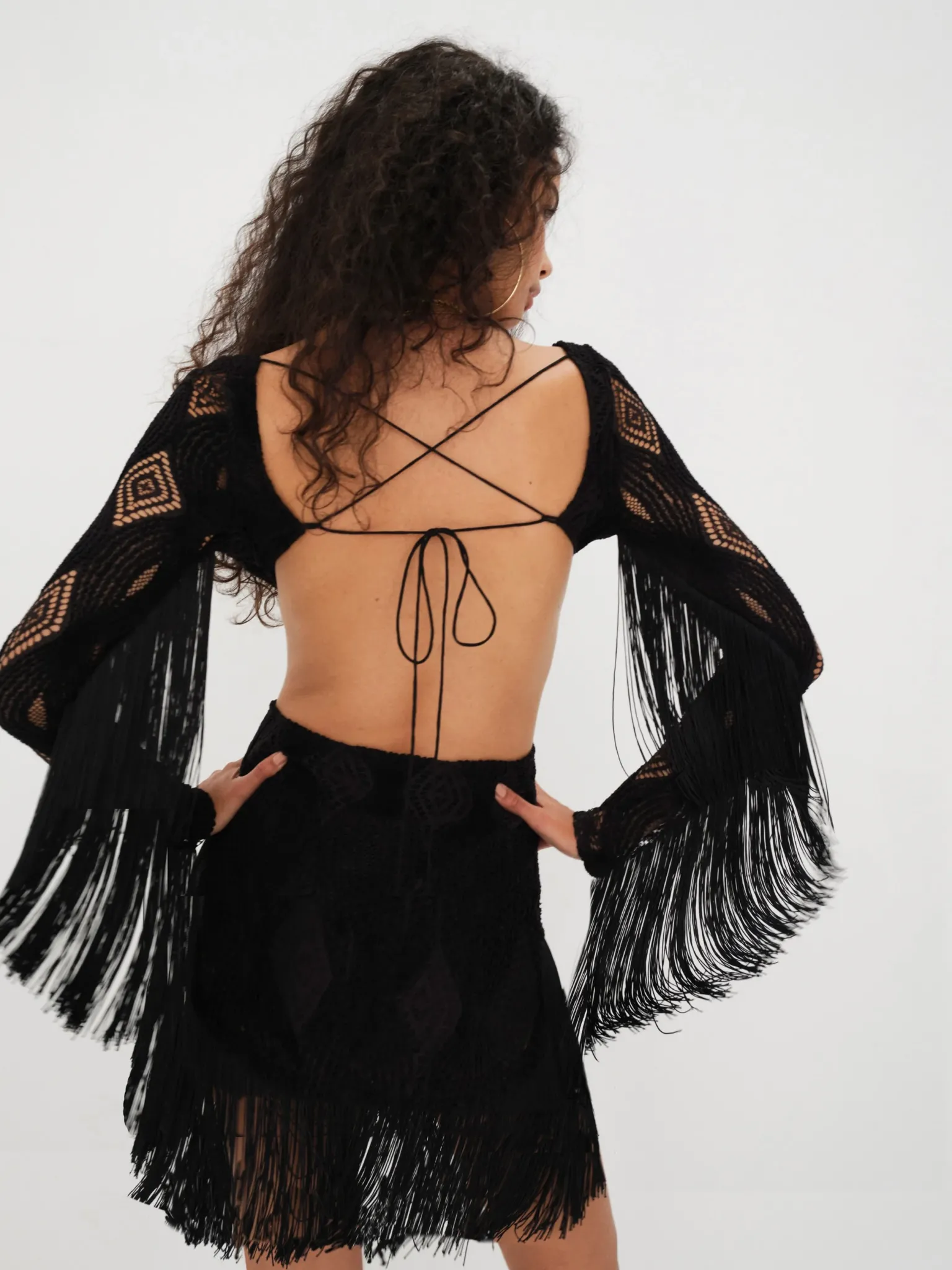 aubrey_mini_dress_3.webp Fashion For Love & Lemons Aubrey Mini Dress Black