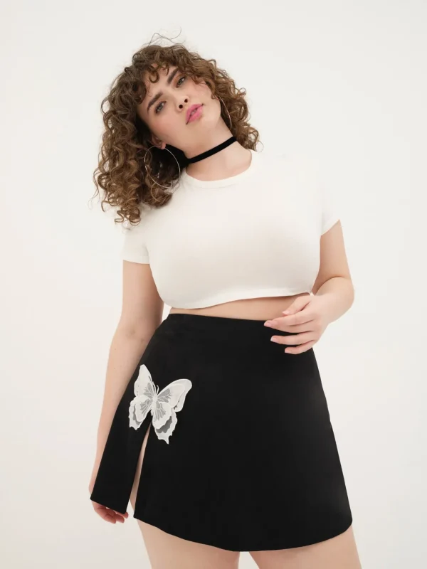 Outlet For Love & Lemons Auden Mini Skirt Black