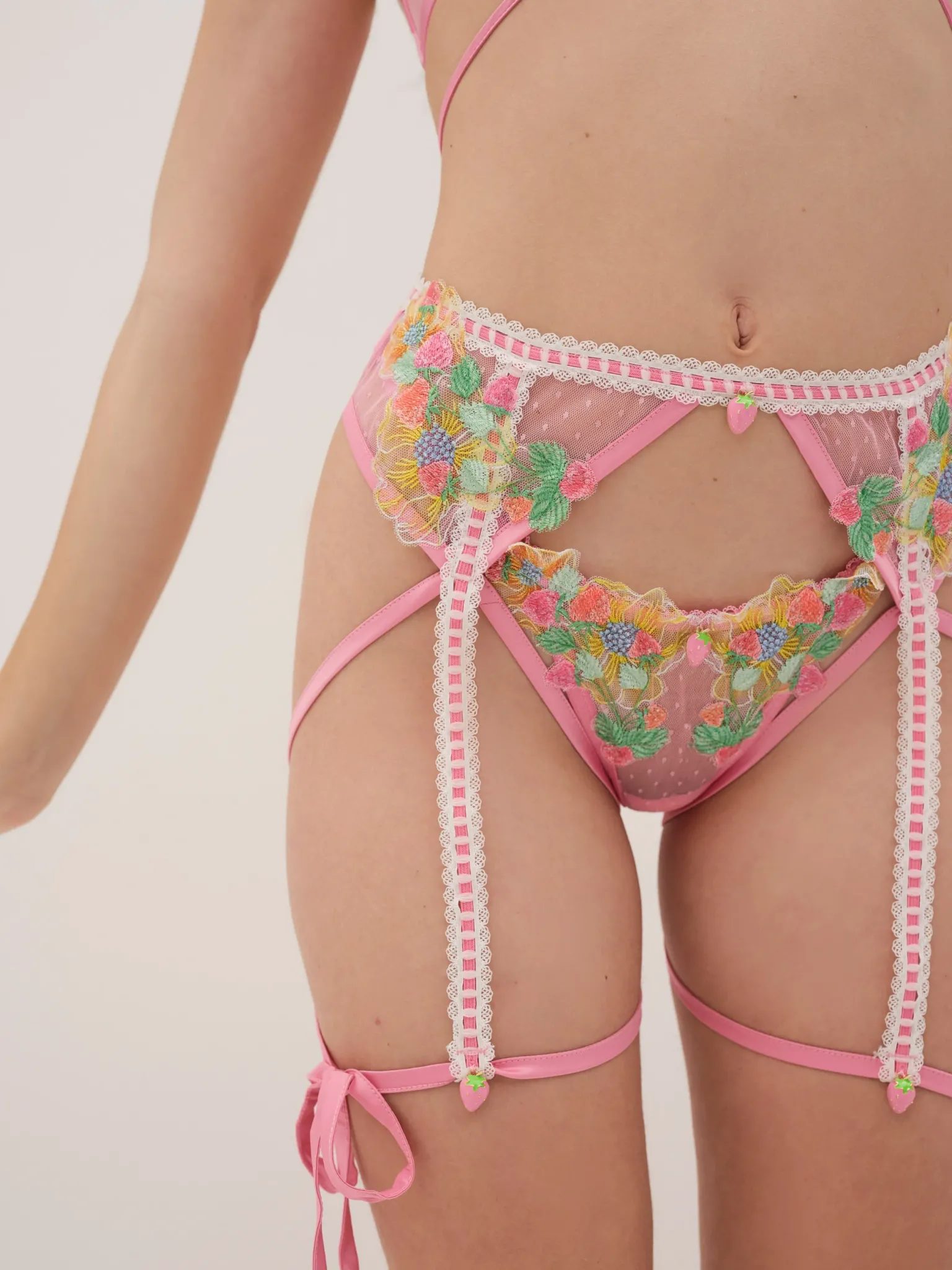 berry_patch_garter_0.webp Clearance For Love & Lemons Berry Patch Garter Pink