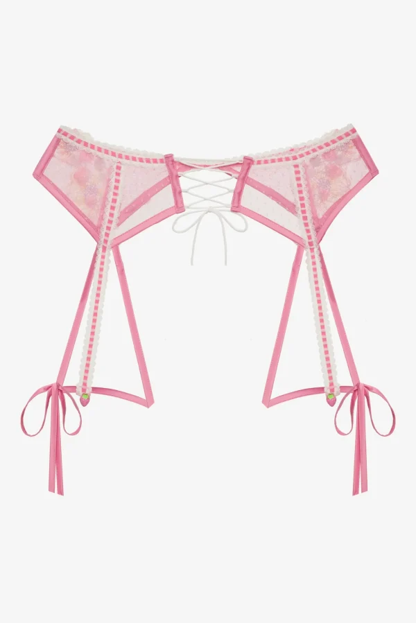 Clearance For Love & Lemons Berry Patch Garter Pink
