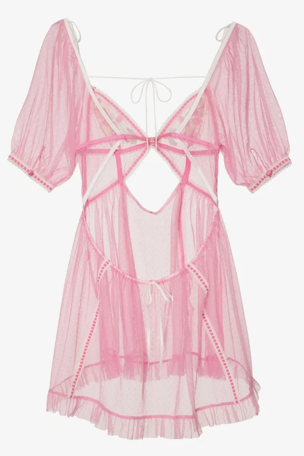 Clearance For Love & Lemons Berry Patch Slip Pink