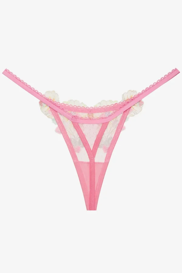 Hot For Love & Lemons Berry Patch Thong Panty Pink