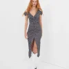 Store For Love & Lemons Beth Midi Dress Black