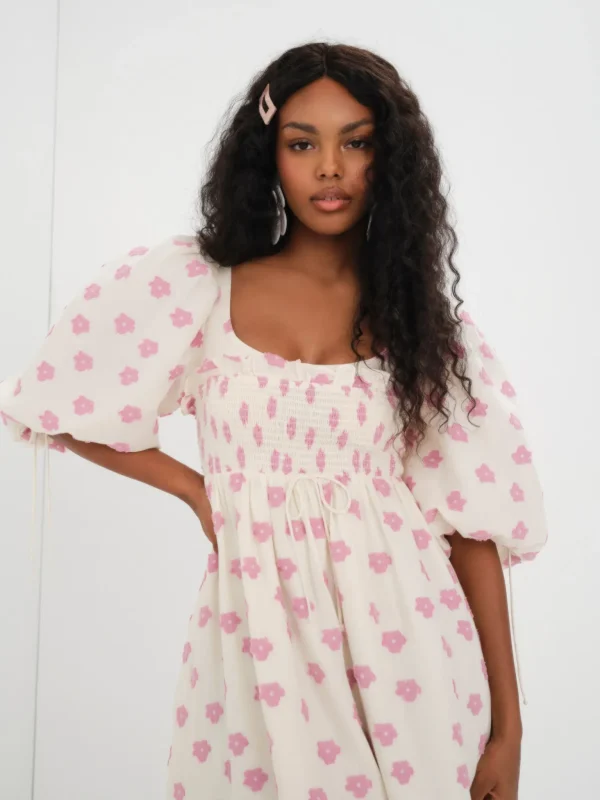 Sale For Love & Lemons Blakely Midi Dress Pink