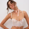 Best For Love & Lemons Butterfly Lace Underwire Bra White
