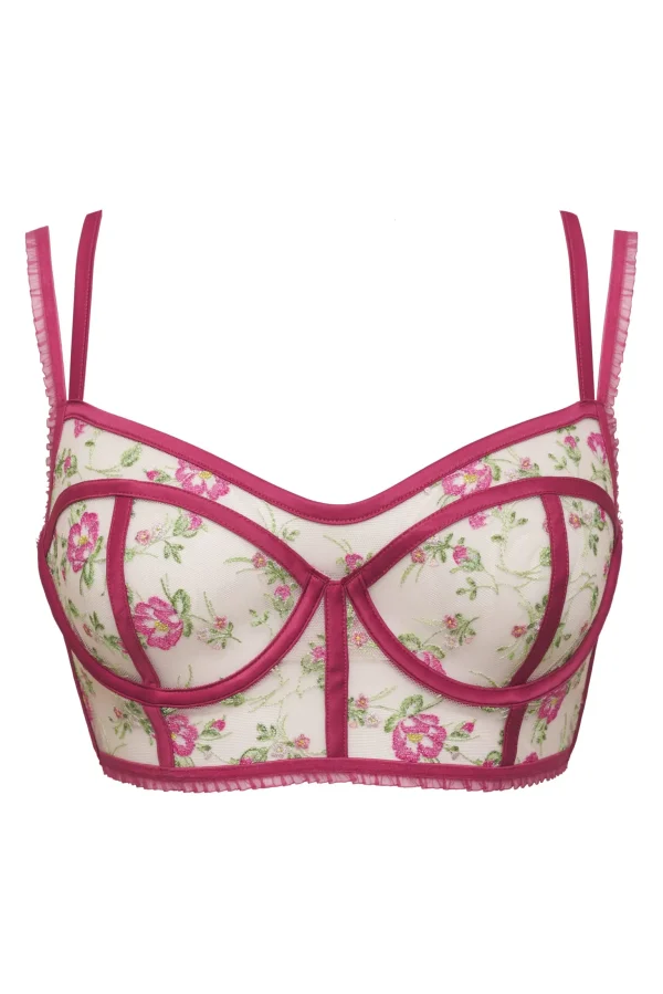 Outlet For Love & Lemons Camila Longline Bra Red