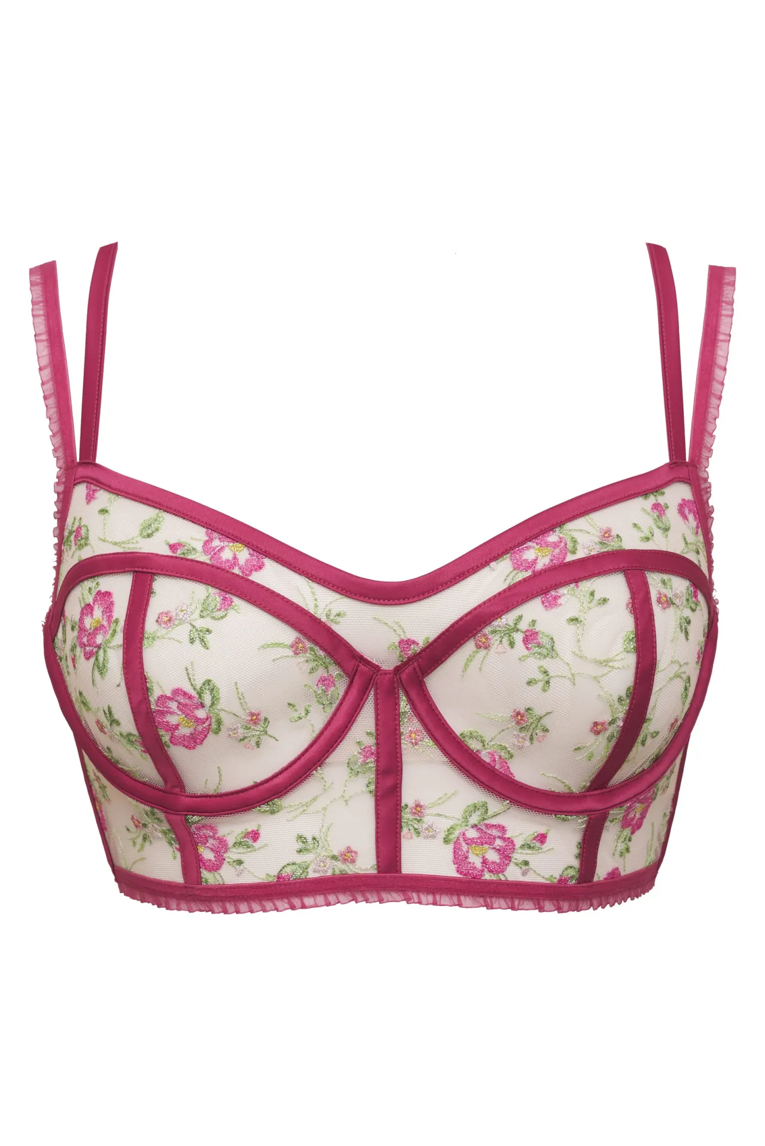 camila_longline_bra_6.webp Outlet For Love & Lemons Camila Longline Bra Red