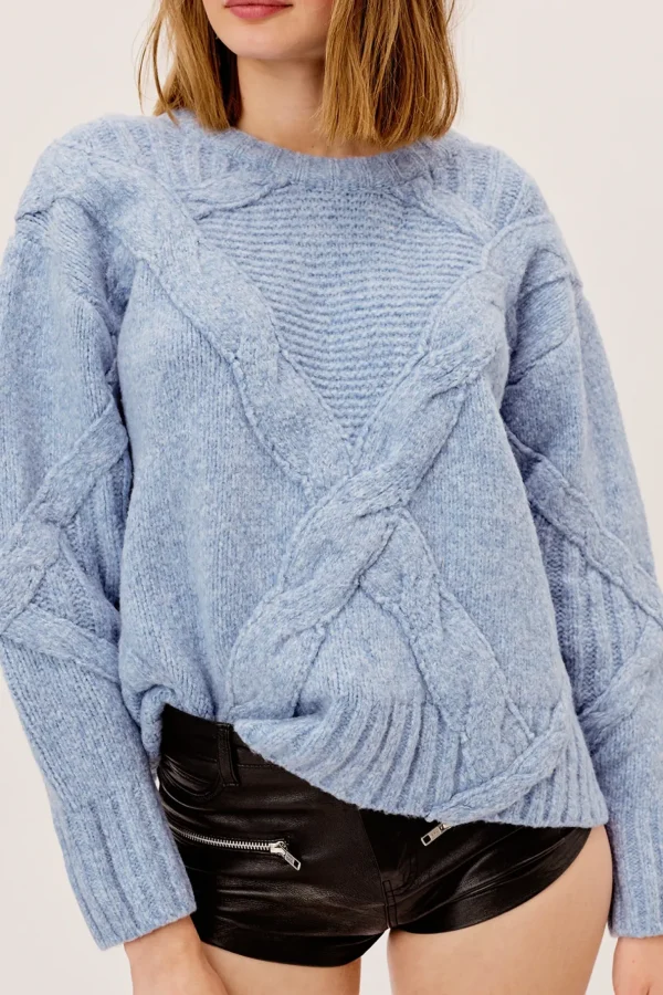 Cheap For Love & Lemons Carly Sweater Blue