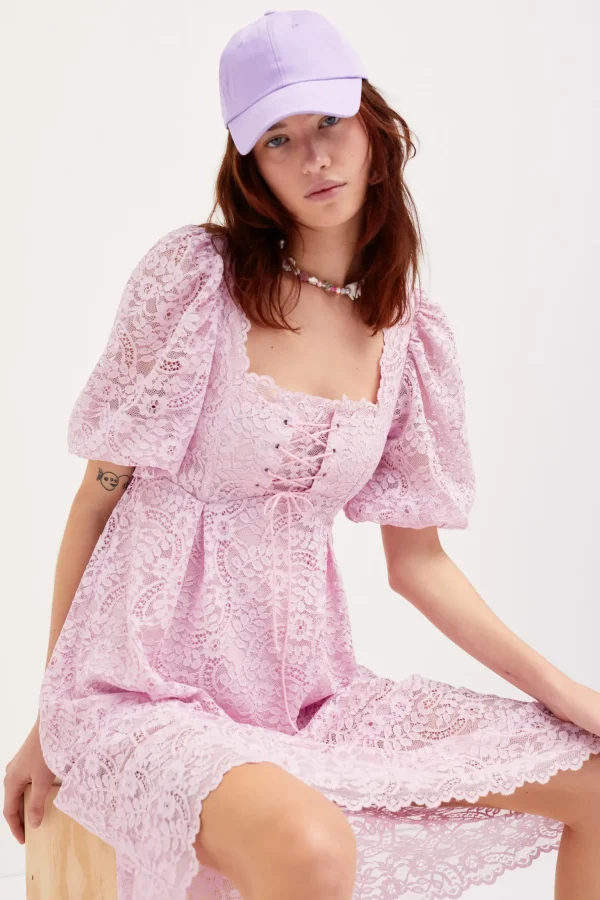 Best For Love & Lemons Carmela Midi Dress Purple