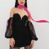 Hot For Love & Lemons Carolyn Mini Dress Black