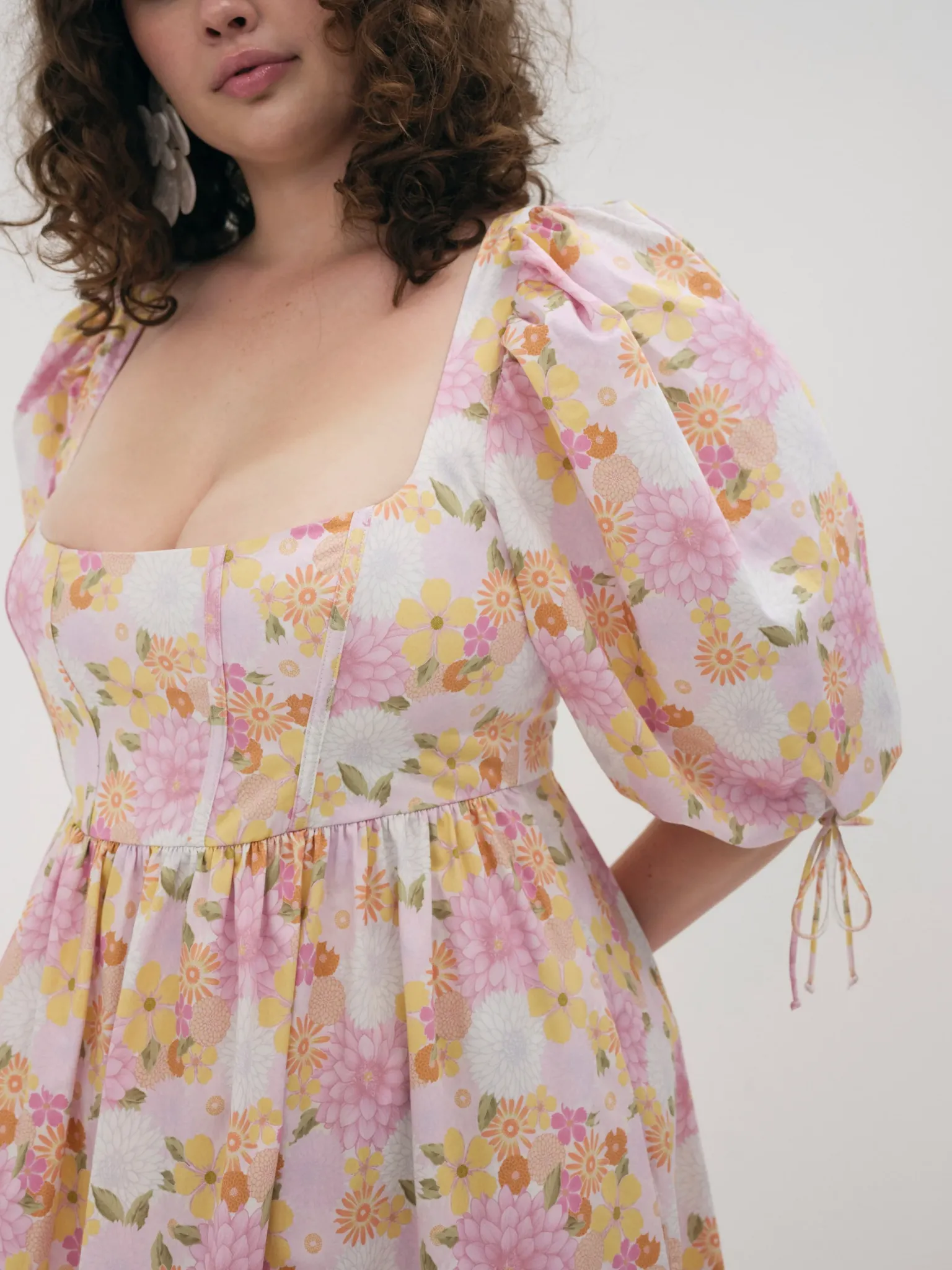 carrie_midi_dress_6.webp Clearance For Love & Lemons Carrie Midi Dress Pink