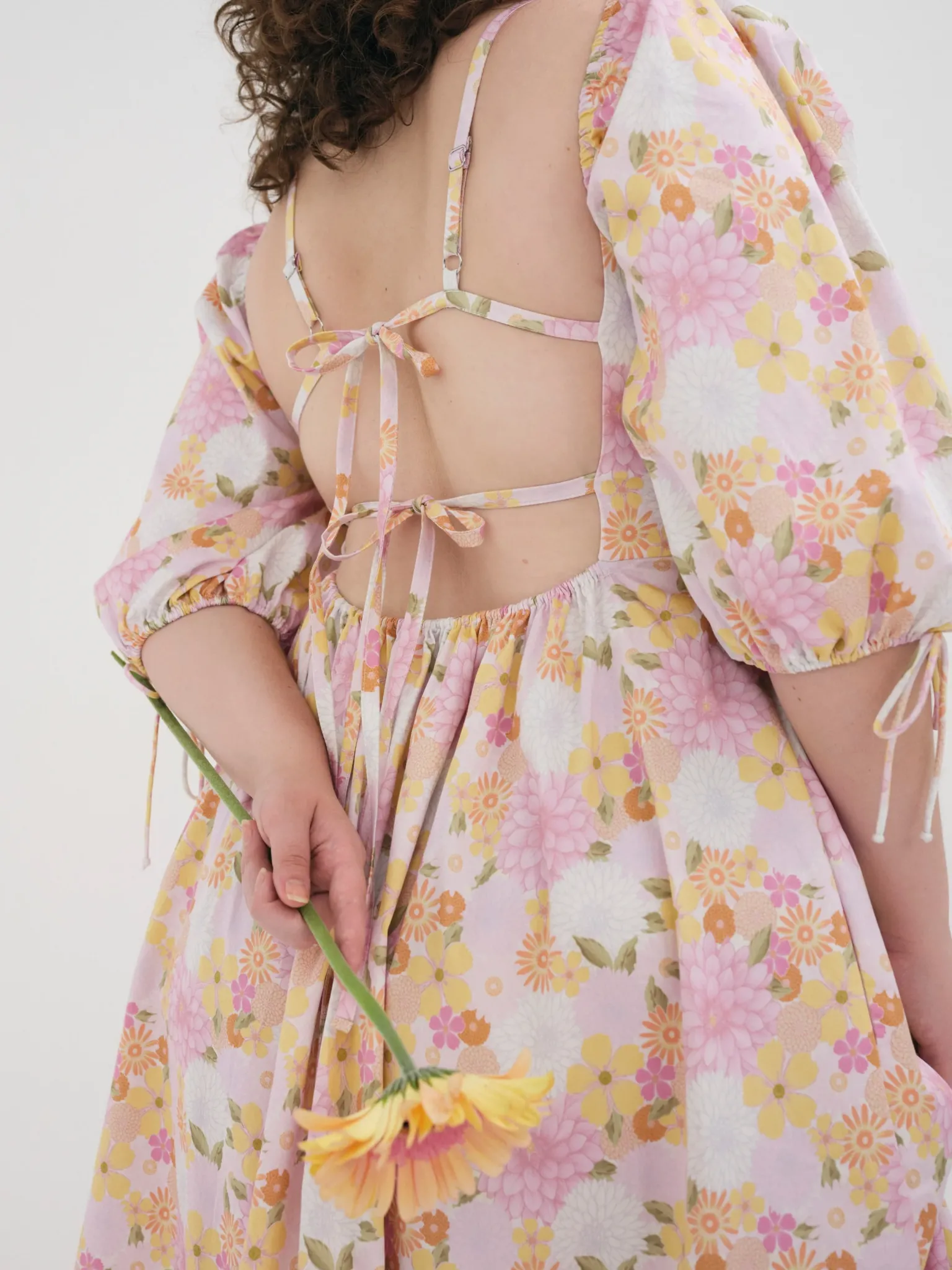 carrie_midi_dress_8.webp Clearance For Love & Lemons Carrie Midi Dress Pink