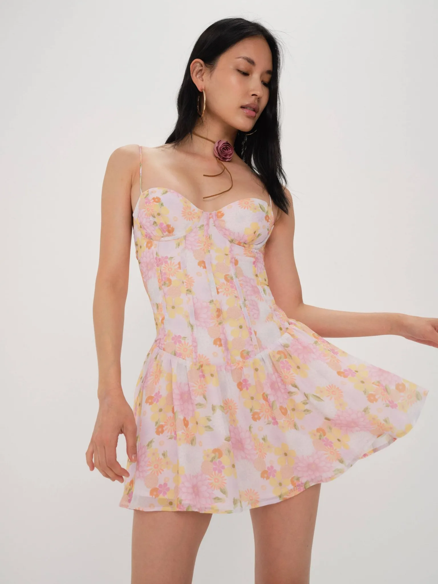 carrie_mini_dress_0.webp Hot For Love & Lemons Carrie Mini Dress Pink