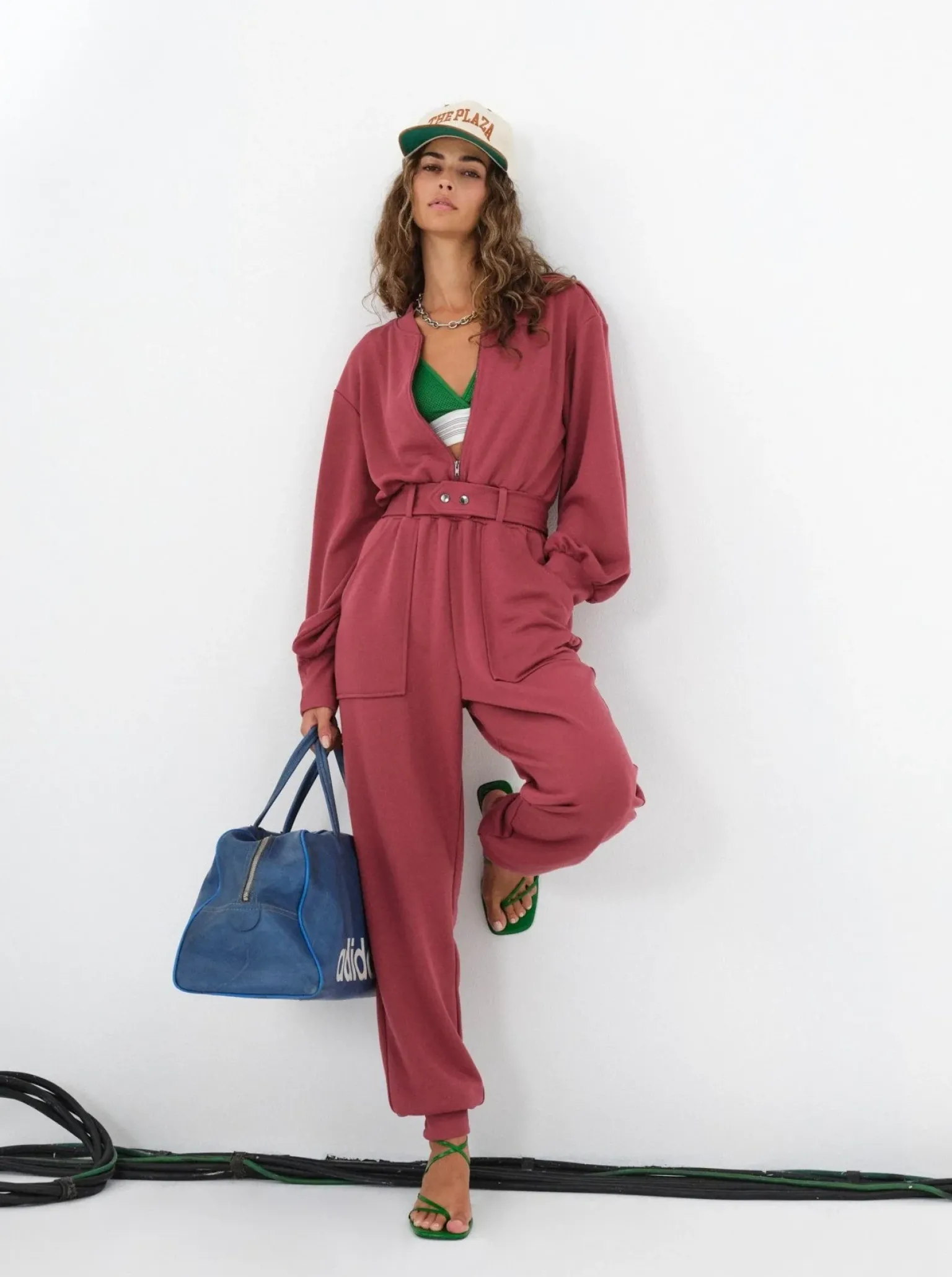 cinched_jumpsuit_0.webp New For Love & Lemons Cinched Jumpsuit Red