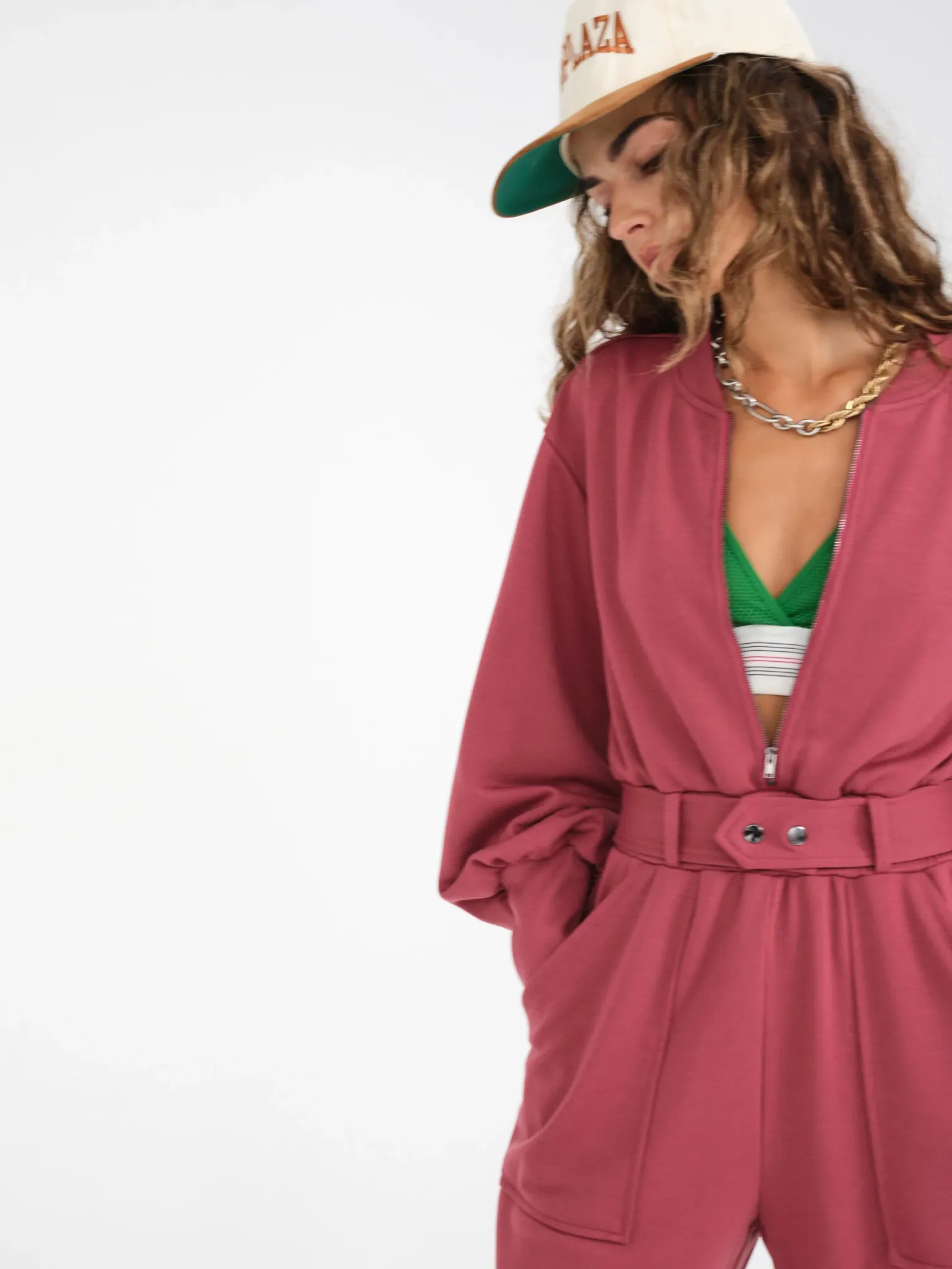 cinched_jumpsuit_1.webp New For Love & Lemons Cinched Jumpsuit Red
