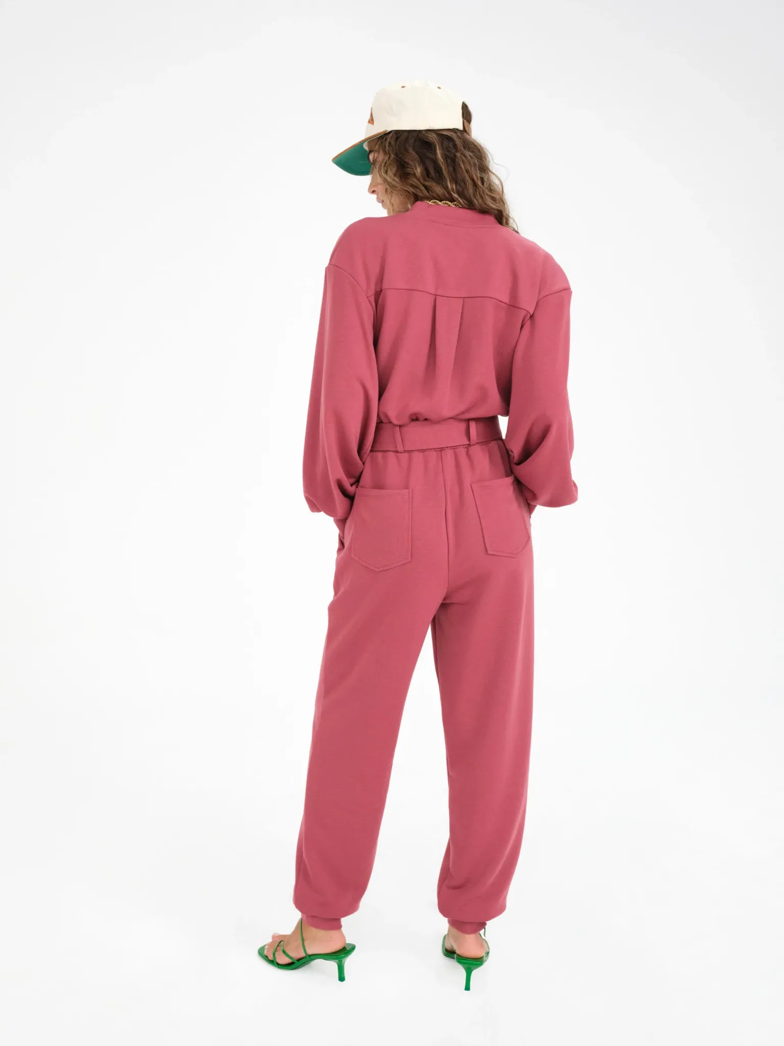 cinched_jumpsuit_3.webp New For Love & Lemons Cinched Jumpsuit Red