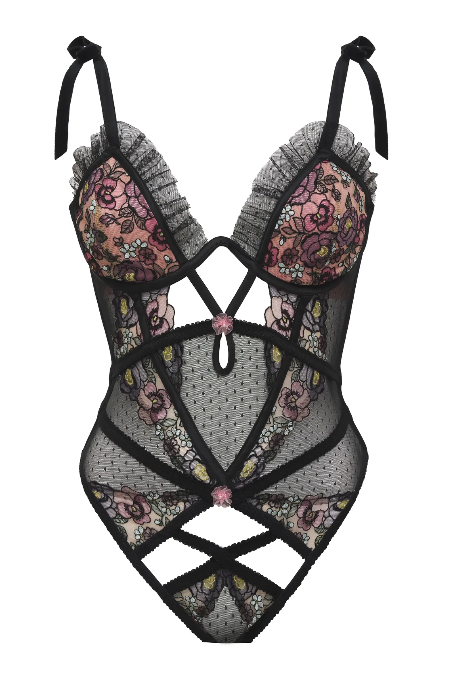 clara_bodysuit_6.webp Best For Love & Lemons Clara Bodysuit Black