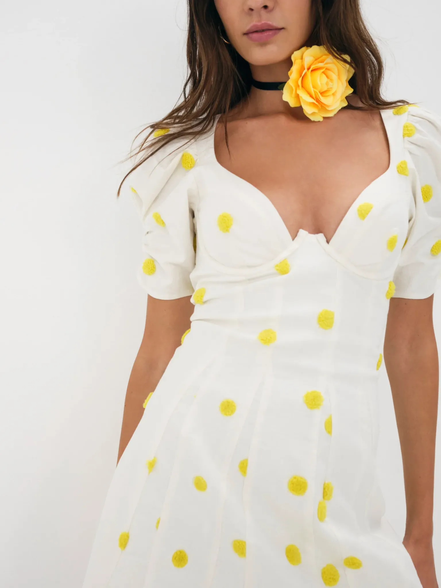 claude_mini_dress_3.webp Clearance For Love & Lemons Claude Mini Dress White