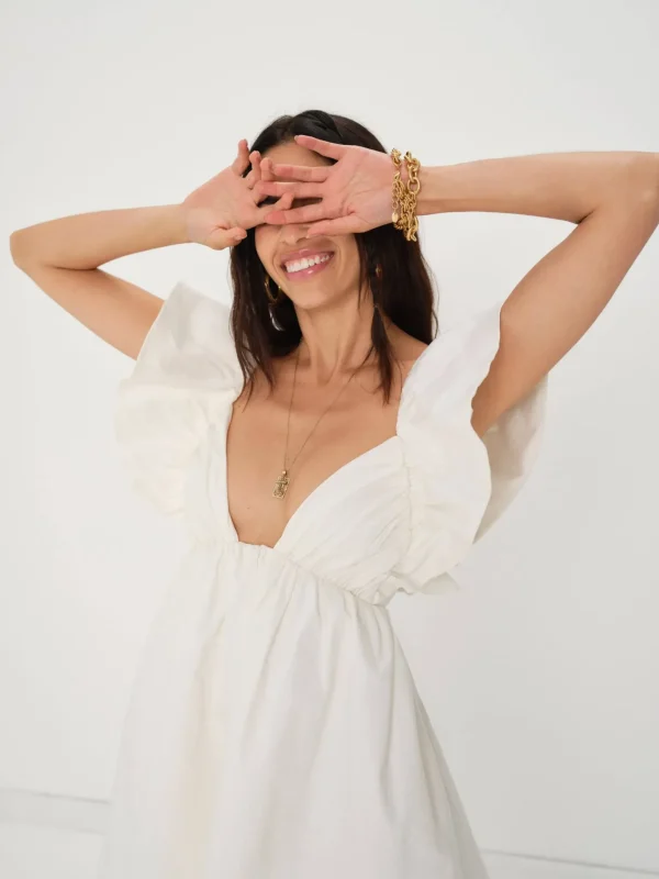 Flash Sale For Love & Lemons Clementine Mini Dress White
