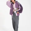 Hot For Love & Lemons Cozy Zip-Up Jacket Purple
