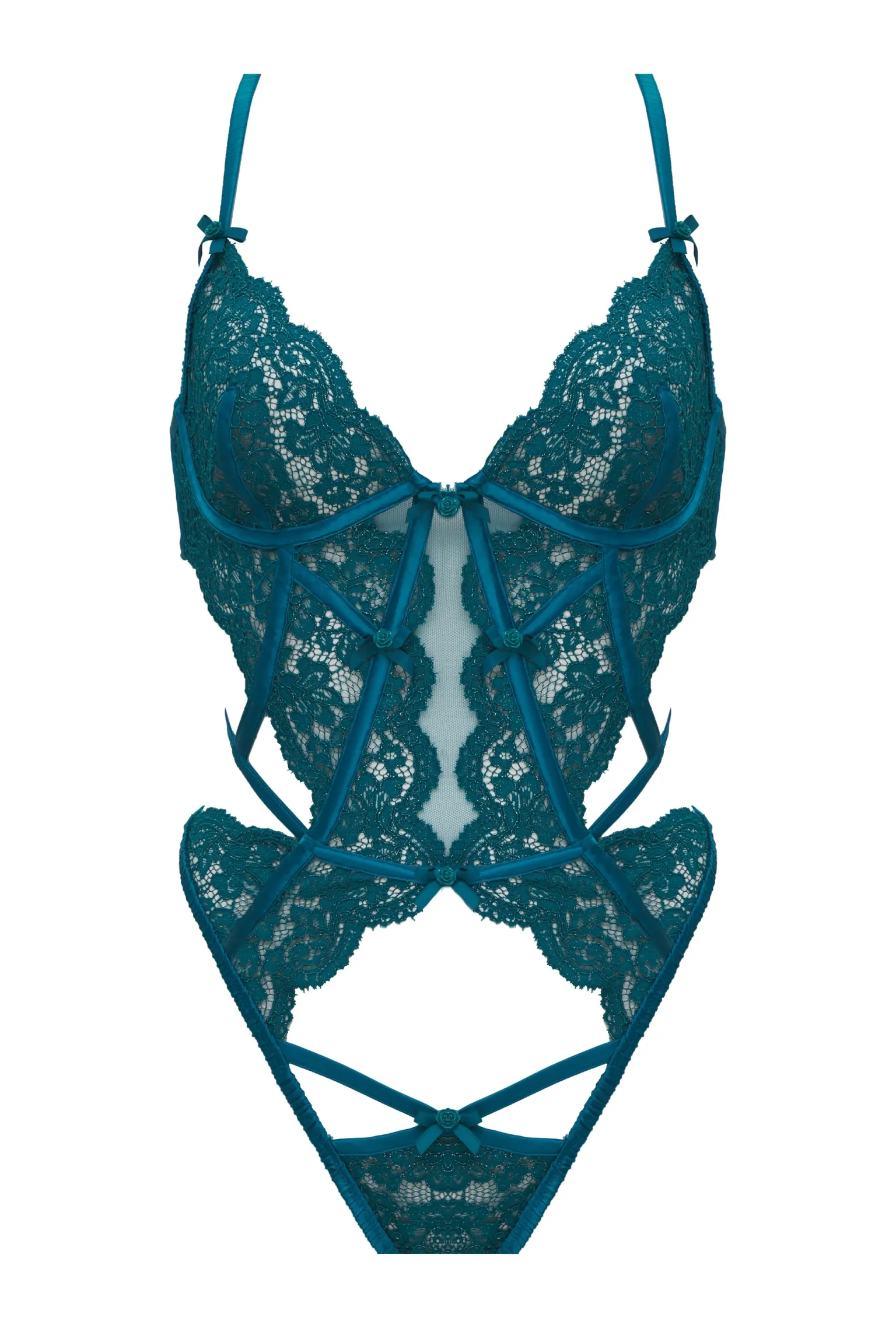 creamsicle_lace_bodysuit_8.webp Best Sale For Love & Lemons Creamsicle Lace Bodysuit Green