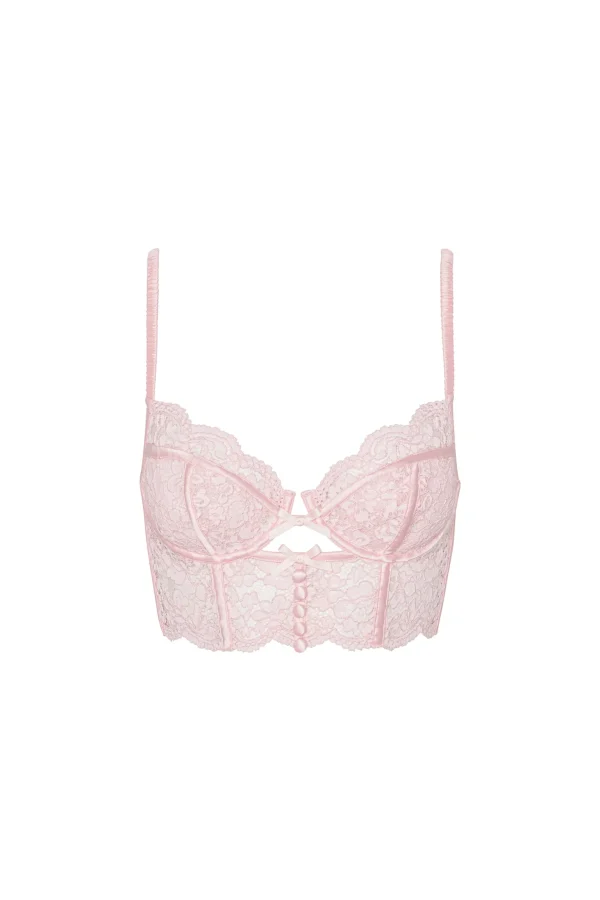 Hot For Love & Lemons Creamsicle Lace Bra Pink