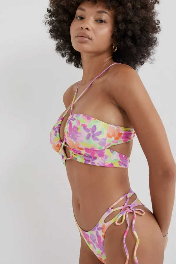 Cheap For Love & Lemons Cydney Bandeau Top Purple