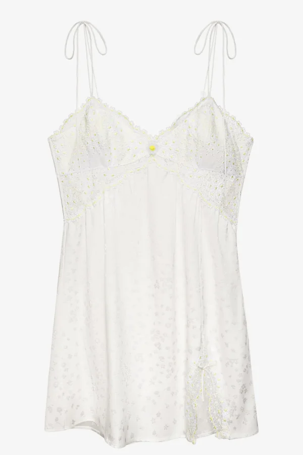 Best Sale For Love & Lemons 3D Daisy Slip Dress White