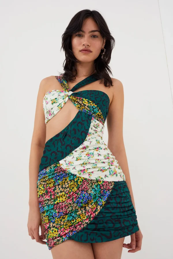 Online For Love & Lemons Darlene Mini Dress Blue