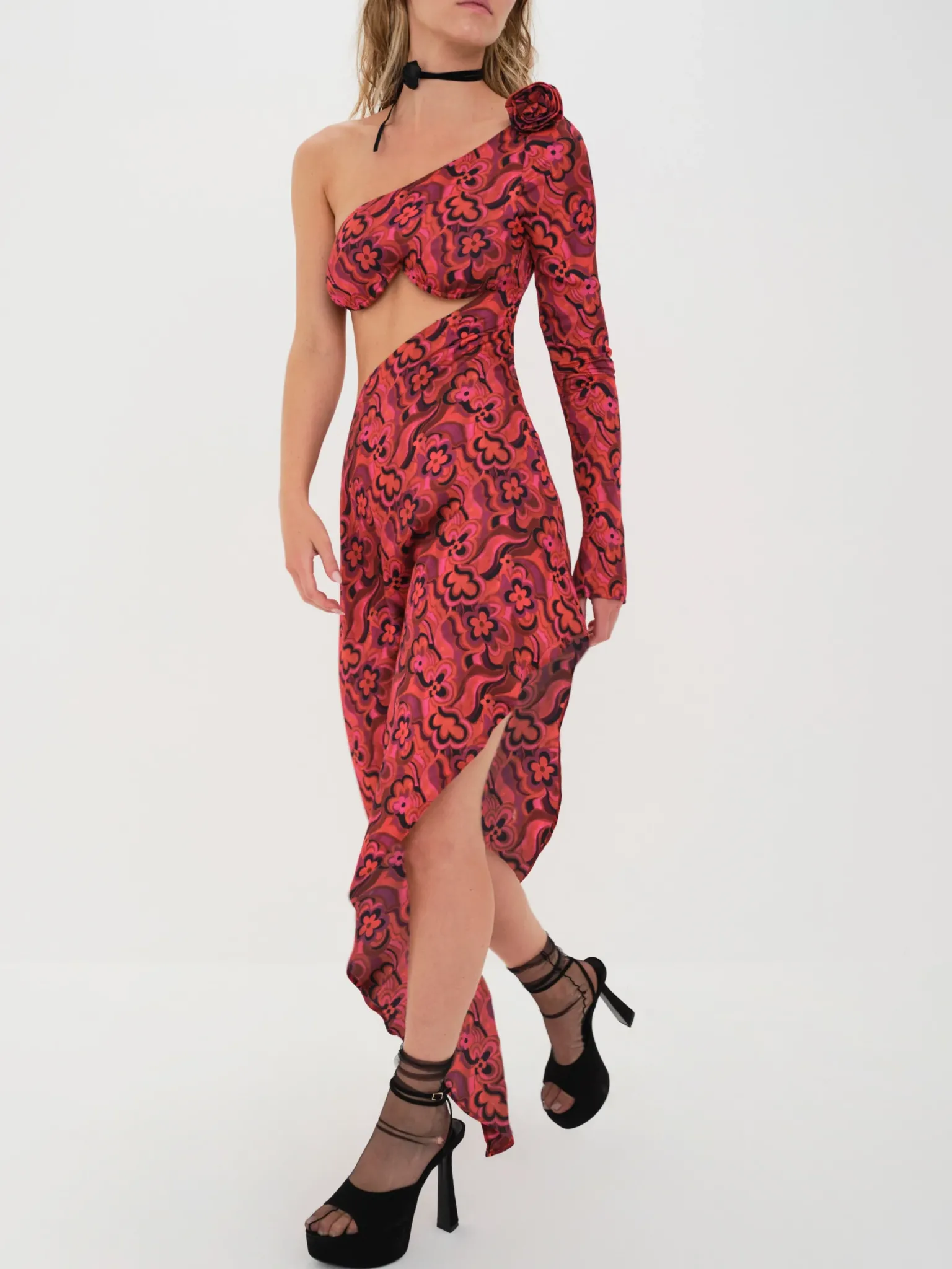 davina_maxi_dress_2.webp Cheap For Love & Lemons Davina Maxi Dress Red
