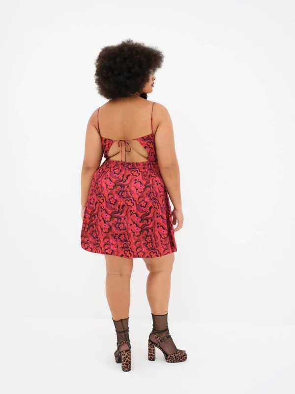 Clearance For Love & Lemons Davina Mini Dress Red