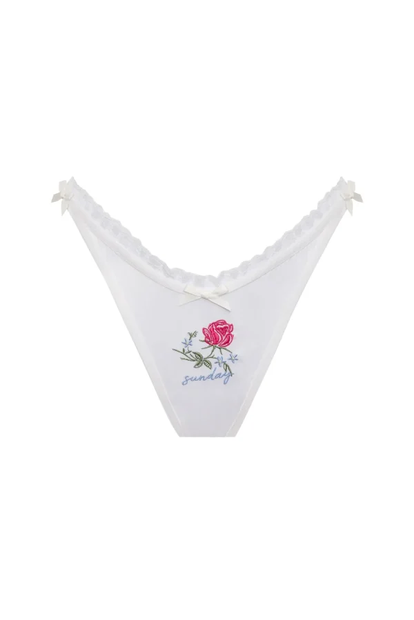 Fashion For Love & Lemons Days Of The Week 7 Pack Thong Panty Multi