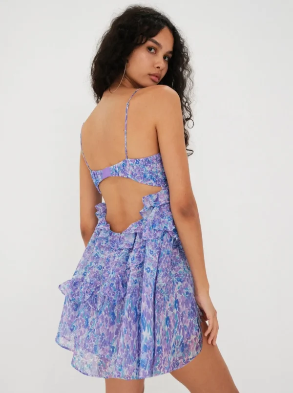 Sale For Love & Lemons Debbie Mini Dress Purple