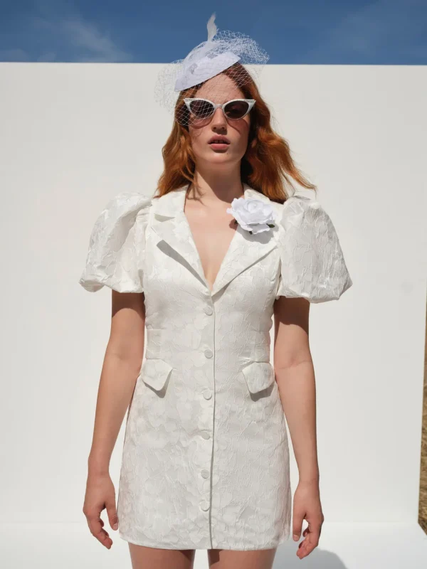 Flash Sale For Love & Lemons Delilah Mini Dress White