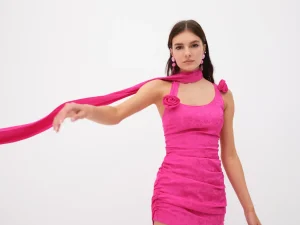 Discount For Love & Lemons Deliza Mini Dress Pink