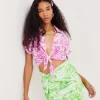 Flash Sale For Love & Lemons Devon Mini Skirt Green