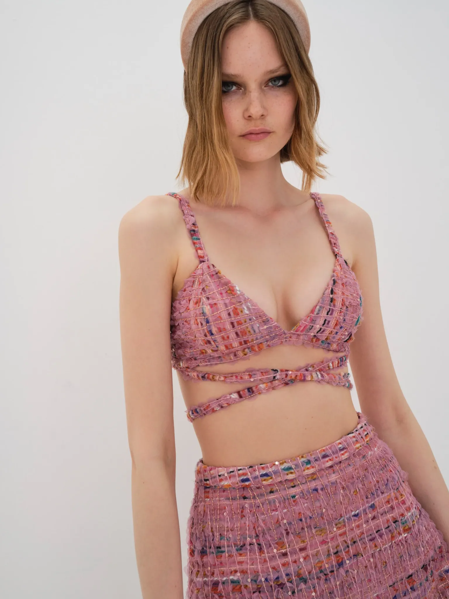 dionne_bra_top_0.webp Shop For Love & Lemons Dionne Bra Top Pink