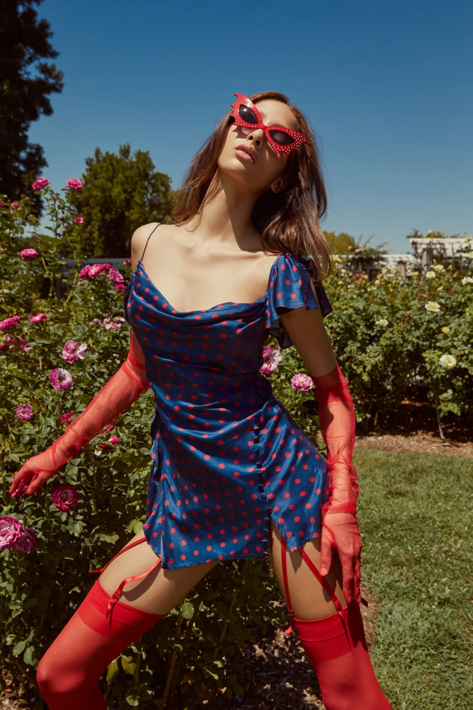 dolores_mini_dress_5.webp Online For Love & Lemons Dolores Mini Dress Blue