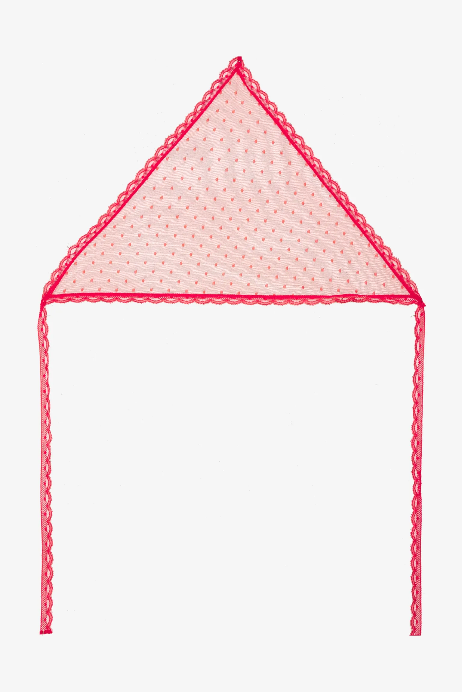 dotted_mesh_headscarf_0.webp Clearance For Love & Lemons Dotted Mesh Headscarf Red