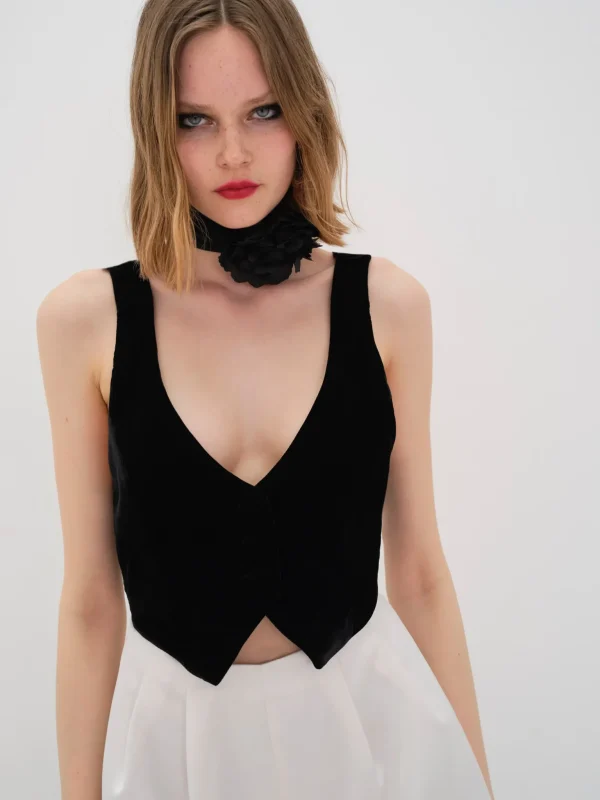 Online For Love & Lemons Drew Romper Black